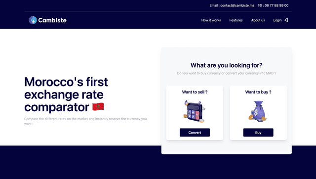 Screen shot of Cambiste